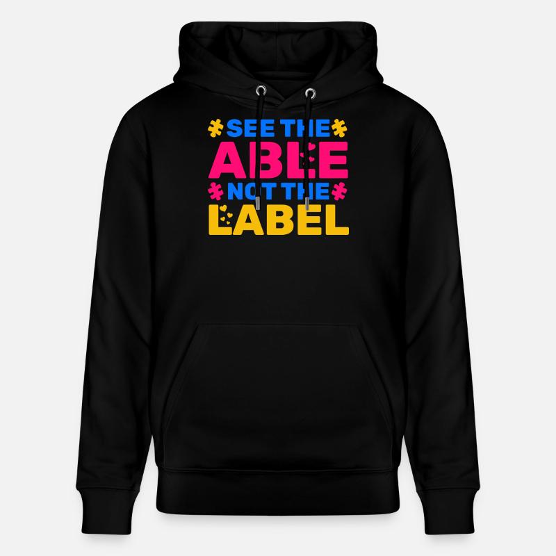 Voir le Capable Pas L’étiquette - Sweat à capuche bio CRUISER Stanley/Stella Unisexe - noir