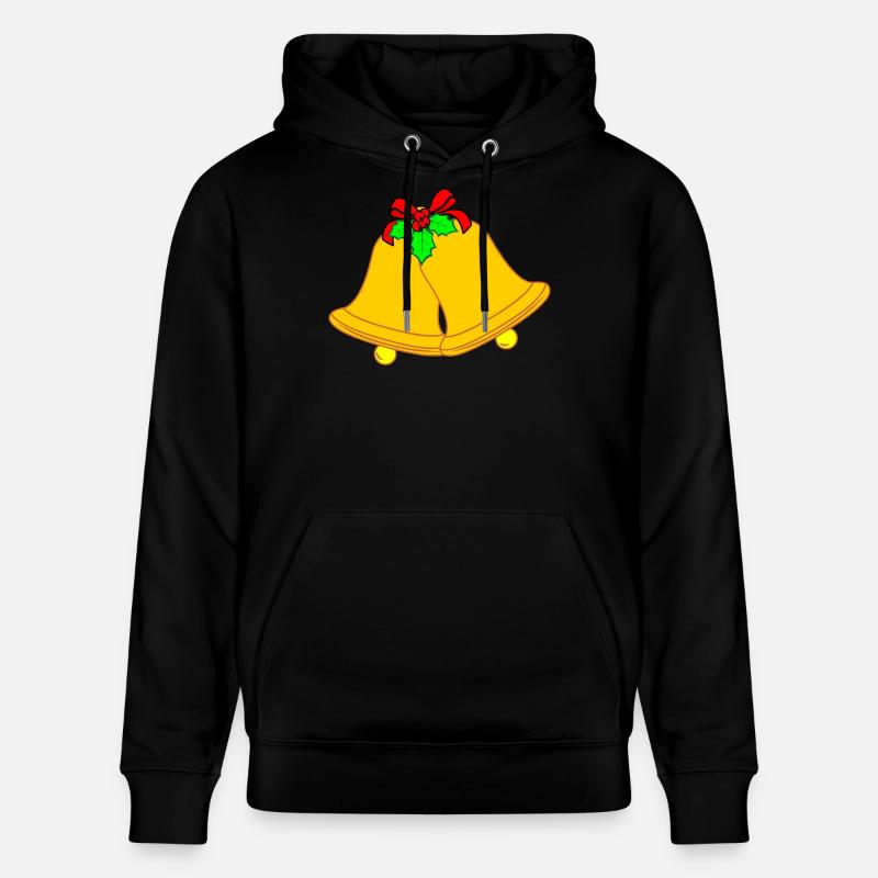 Deux cloches d’église pour Noël - Sweat à capuche bio CRUISER Stanley/Stella Unisexe - noir
