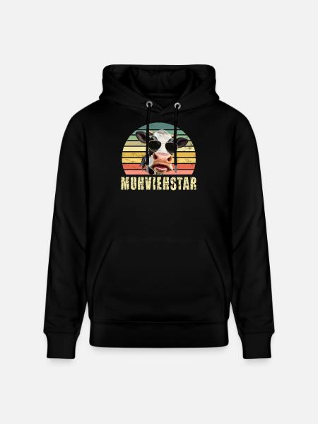Kuh Kühe - Stanley/Stella Unisex Bio-Hoodie CRUISER - Schwarz