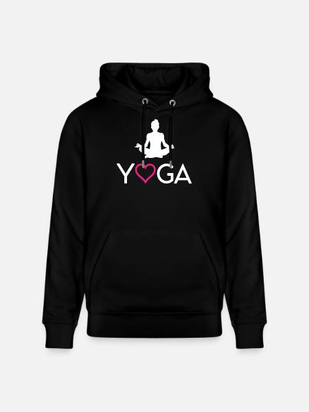 Yoga - Stanley/Stella CRUISER Unisex Organic Hoodie - black