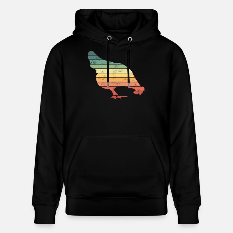 Poulets - Sweat à capuche bio CRUISER Stanley/Stella Unisexe - noir