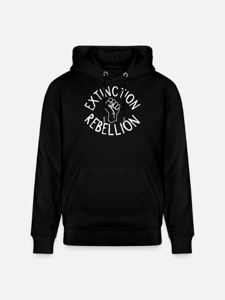 Extinction Rebellion Faust - Stanley/Stella CRUISER Unisex Organic Hoodie - black