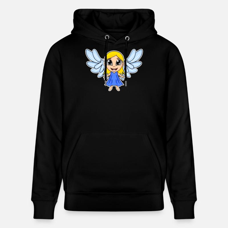 Ailes de fille d’ange - Sweat à capuche bio CRUISER Stanley/Stella Unisexe - noir