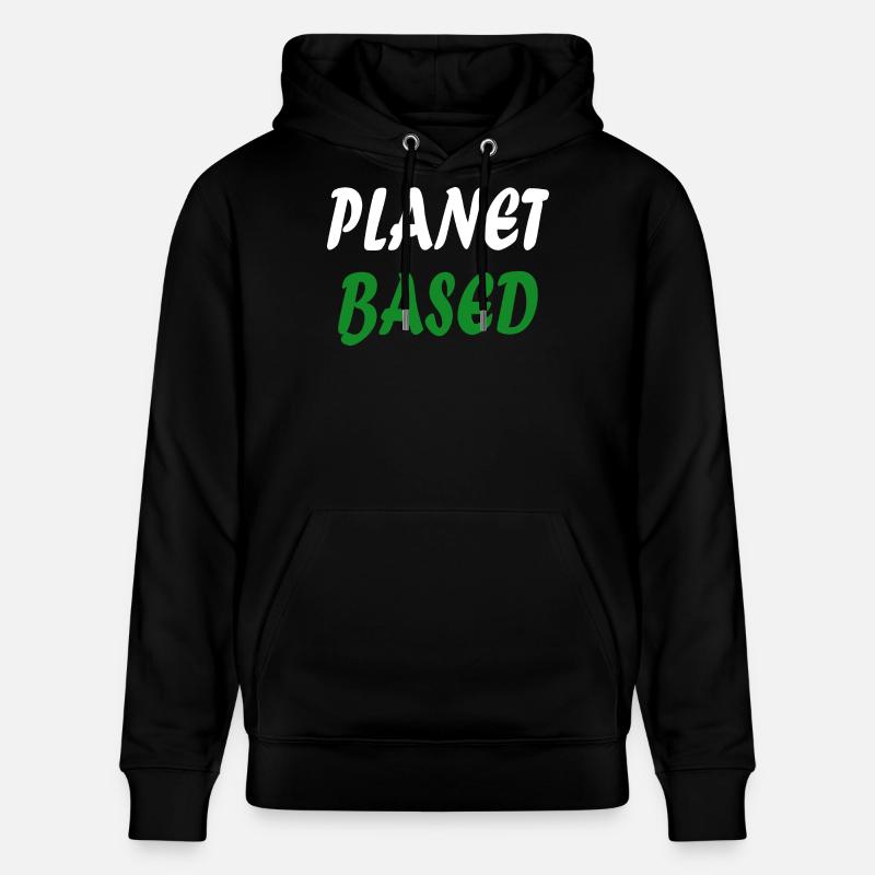 Planet based vegan - Stanley/Stella Unisex Bio-Hoodie CRUISER  - Schwarz