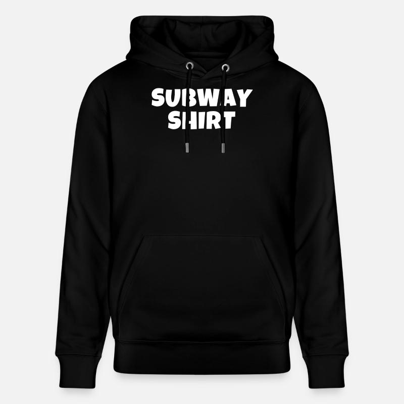 subway shirt, harcèlement, métro - Sweat à capuche bio CRUISER Stanley/Stella Unisexe - noir