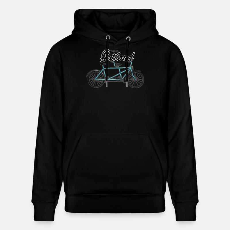 C’est Gotland - Vélo tandem - Sweat à capuche bio CRUISER Stanley/Stella Unisexe - noir