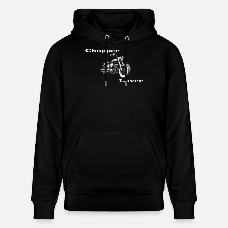 Chopper Lover blanc - Sweat à capuche bio CRUISER Stanley/Stella Unisexe - noir