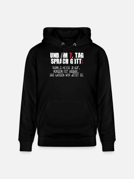 Graffiti-Style Protestgestaltung mit Zitaten - Stanley/Stella Unisex Bio-Hoodie CRUISER - Schwarz