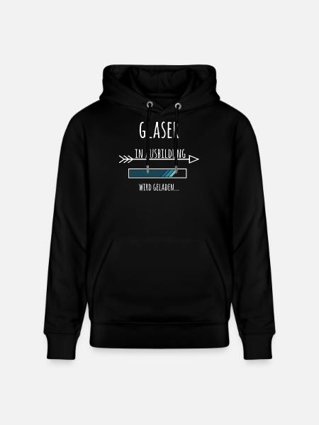 Glaser Ausbildung Beruf Geschenk - Stanley/Stella Unisex Bio-Hoodie CRUISER - Schwarz