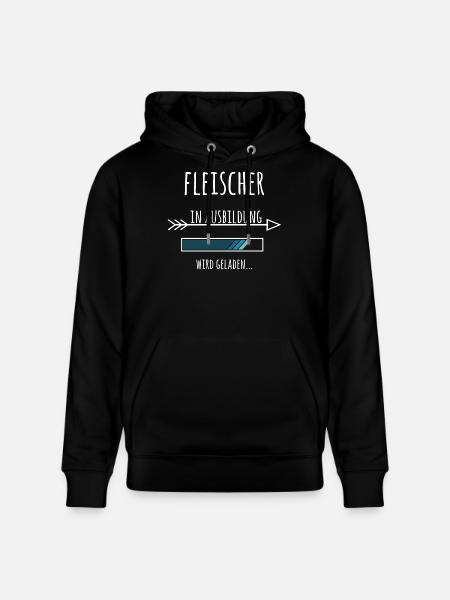 Ausbildung Fleischer Metzger Beruf - Stanley/Stella Unisex Bio-Hoodie CRUISER  - Schwarz