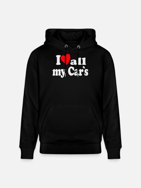 J’aime toutes mes voitures - Sweat à capuche bio CRUISER Stanley/Stella Unisexe - noir