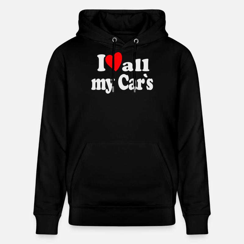 J’aime toutes mes voitures - Sweat à capuche bio CRUISER Stanley/Stella Unisexe - noir