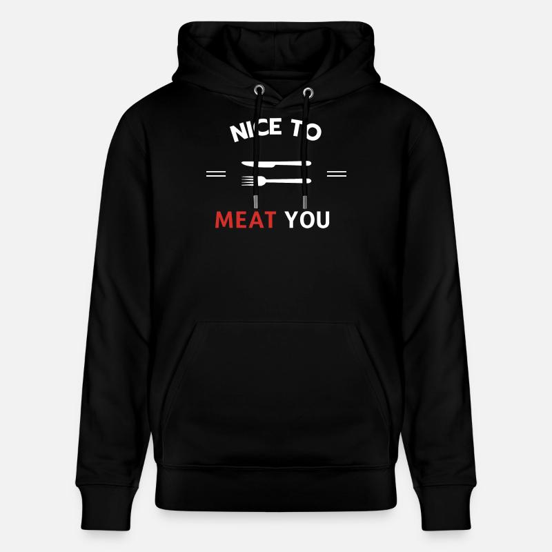 Schön, dich zu fleischen - Stanley/Stella Unisex Bio-Hoodie CRUISER  - Schwarz