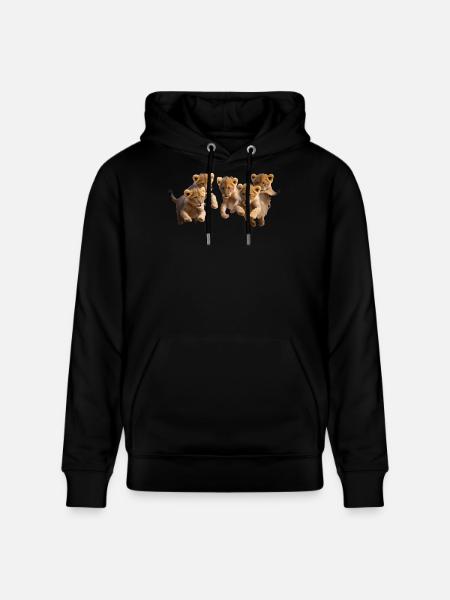 Katzenkinder sind gut drauf - Stanley/Stella Unisex Bio-Hoodie CRUISER - Schwarz