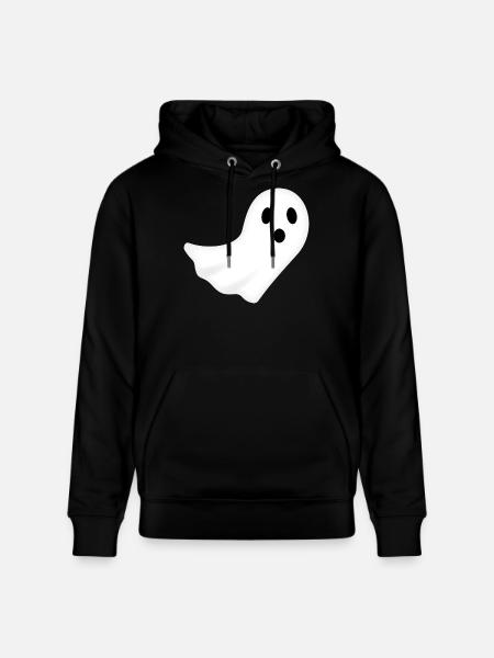 Ghost Halloween Night Ghost Spooky - Stanley/Stella CRUISER Unisex Organic Hoodie - black