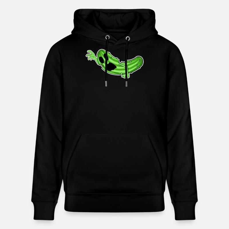 Zombie Gurke Horror - Stanley/Stella Unisex Bio-Hoodie CRUISER  - Schwarz