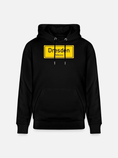 Dresden place name germany - Stanley/Stella CRUISER Unisex Organic Hoodie - black