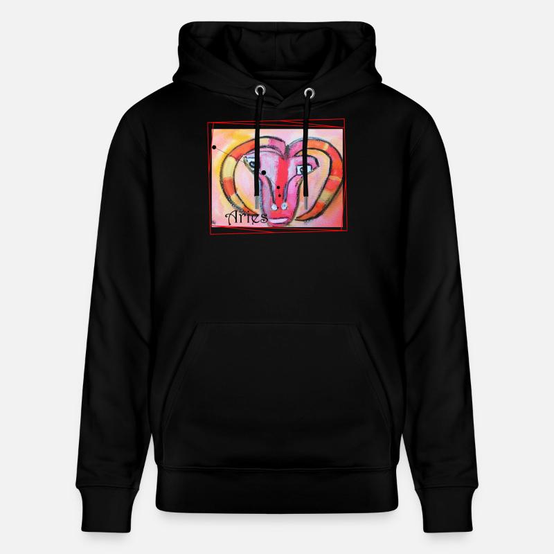 Bélier, Arc-en-ciel, Art céleste - Sweat à capuche bio CRUISER Stanley/Stella Unisexe - noir