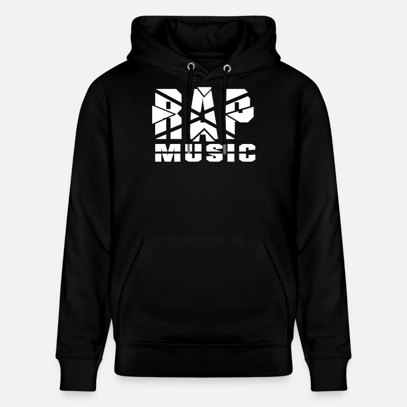 Conception de musique rap découpée - Sweat à capuche bio CRUISER Stanley/Stella Unisexe - noir