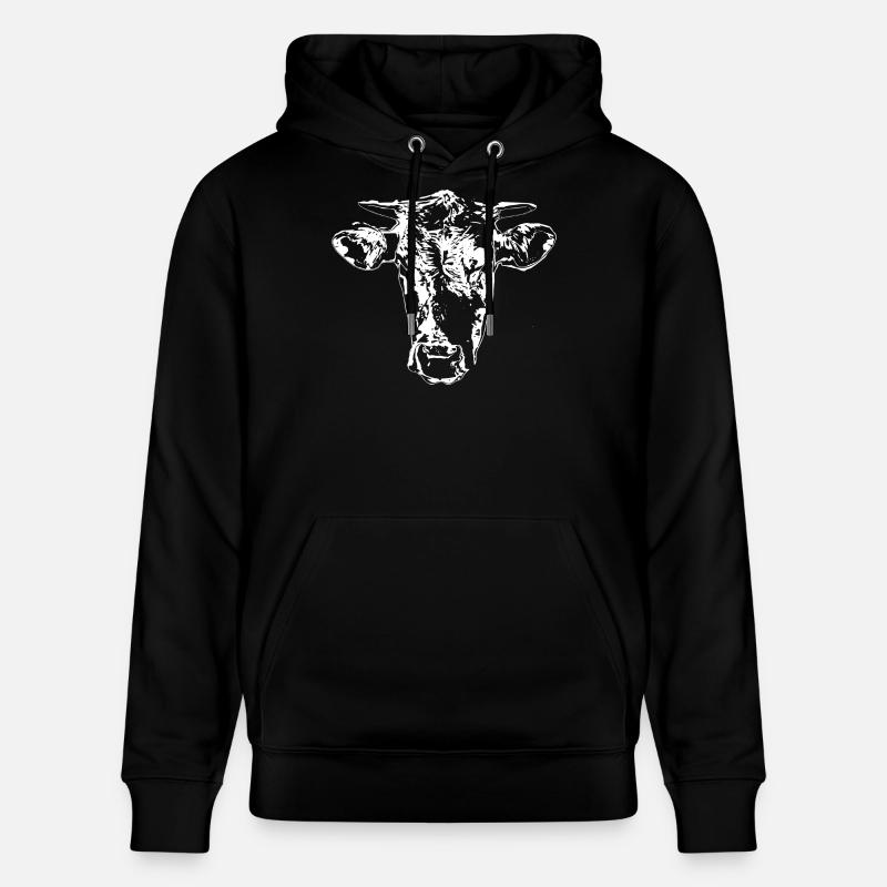 Vache - Sweat à capuche bio CRUISER Stanley/Stella Unisexe - noir