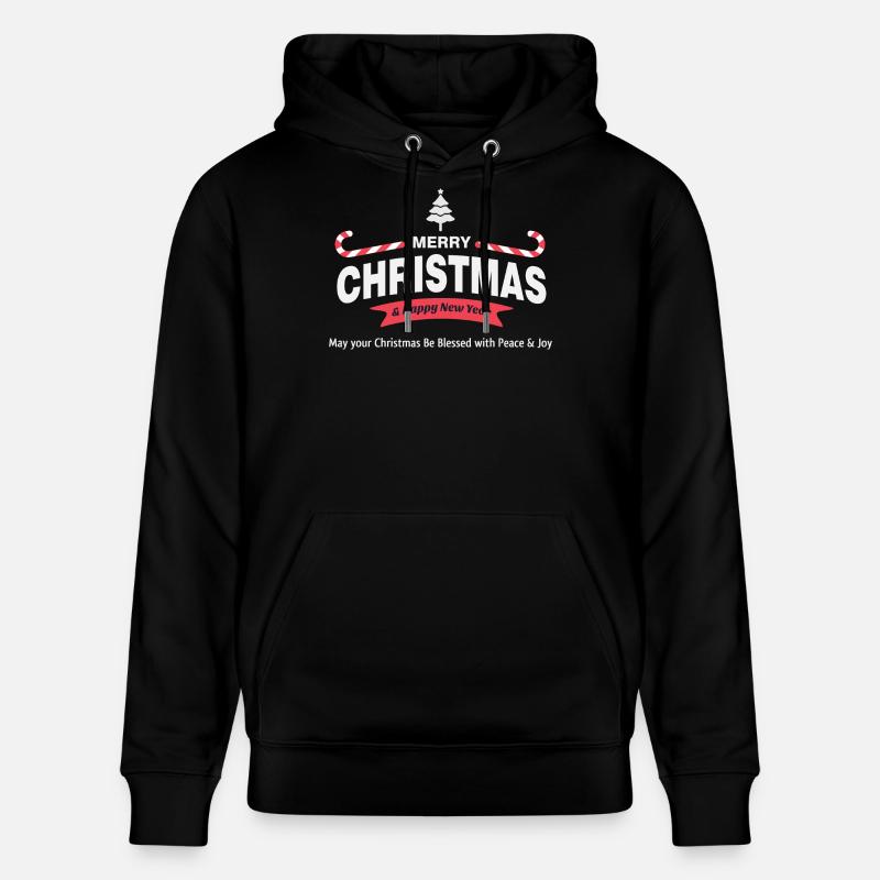 Frohe Weihnachten - Stanley/Stella Unisex Bio-Hoodie CRUISER  - Schwarz