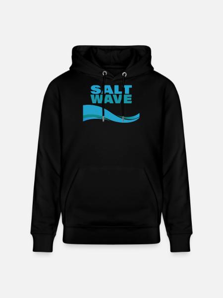 SALT WAVE - Stanley/Stella Unisex Bio-Hoodie CRUISER - Schwarz