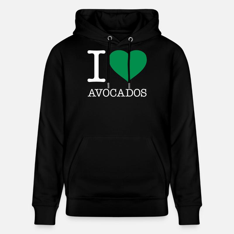 J’AIME LES AVOCATS Avokados - Sweat à capuche bio CRUISER Stanley/Stella Unisexe - noir