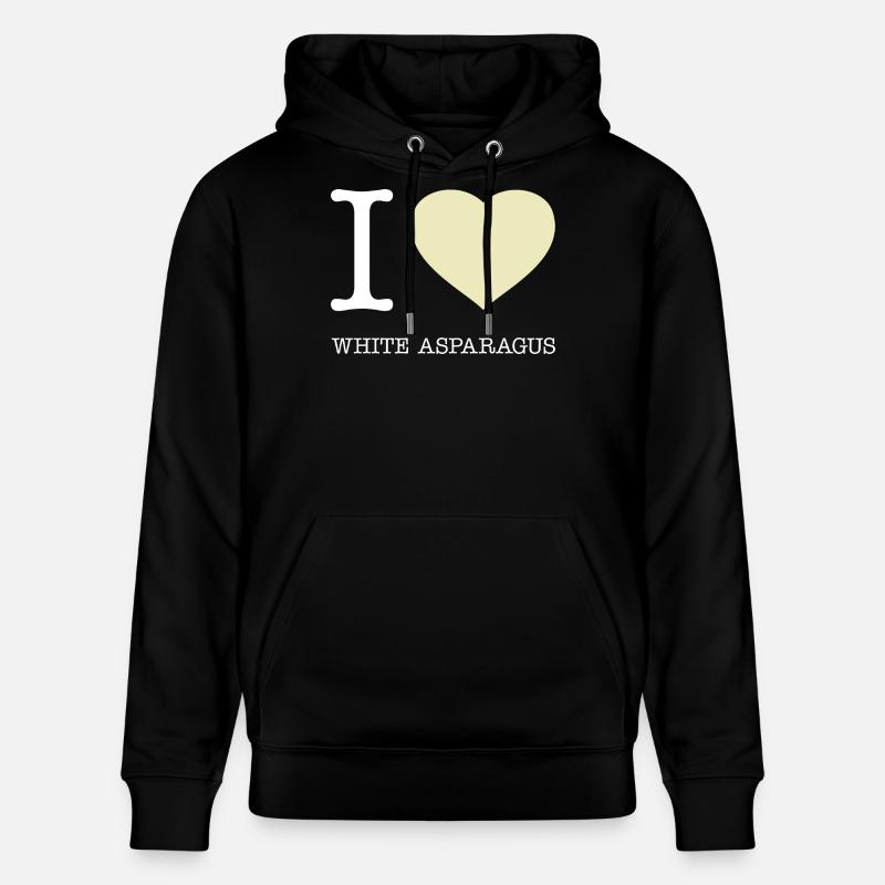 J’AIME LES ASPERGES BLANCHES Spargel - Sweat à capuche bio CRUISER Stanley/Stella Unisexe - noir