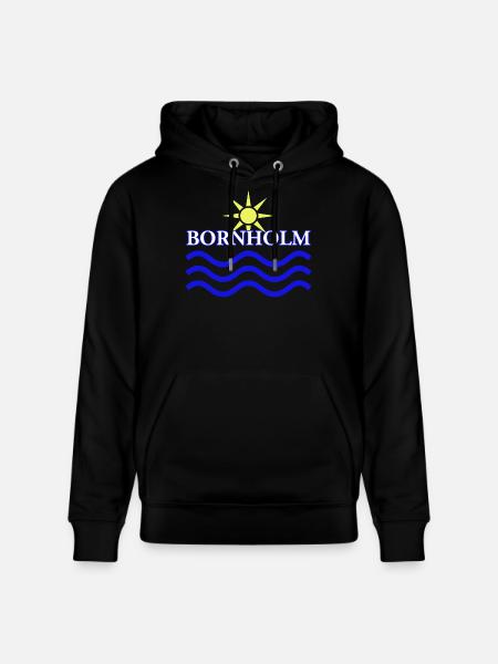BORNHOLM-Sun Water - Stanley/Stella CRUISER Unisex Organic Hoodie - black