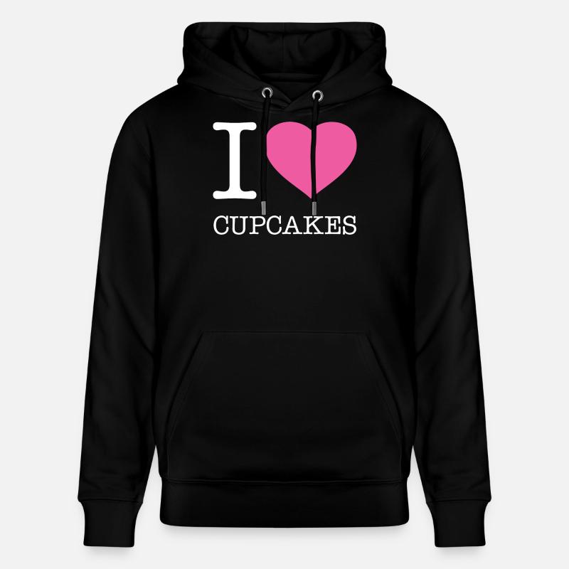 J’ADORE LES CUPCAKES - Sweat à capuche bio CRUISER Stanley/Stella Unisexe - noir