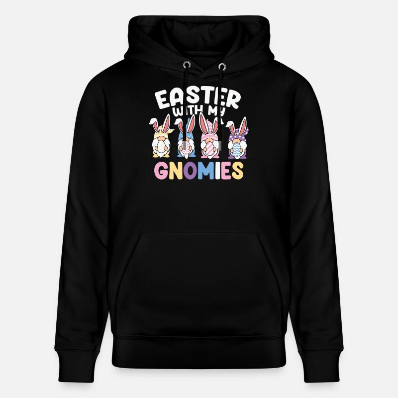 Easter, Happy Easter, Chocolate Egg - Stanley/Stella CRUISER Unisex Organic Hoodie - black
