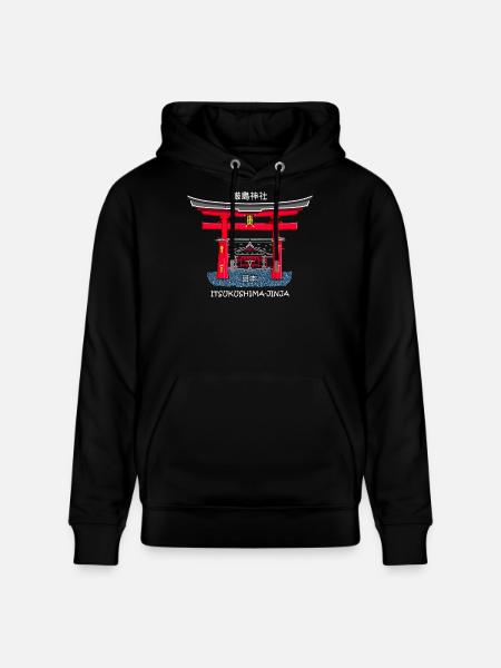Itsukushima Shrine, Miyajima, Hiroshima. Japan - Stanley/Stella CRUISER Unisex Organic Hoodie - black