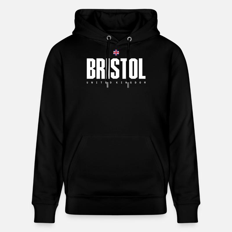 Bristol UK Bloc Mot-symbole - Sweat à capuche bio CRUISER Stanley/Stella Unisexe - noir
