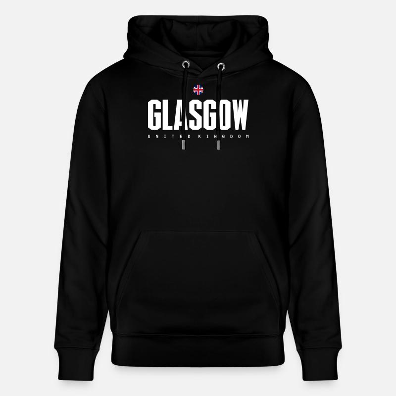 Glasgow - Stanley/Stella Unisex Bio-Hoodie CRUISER  - Schwarz