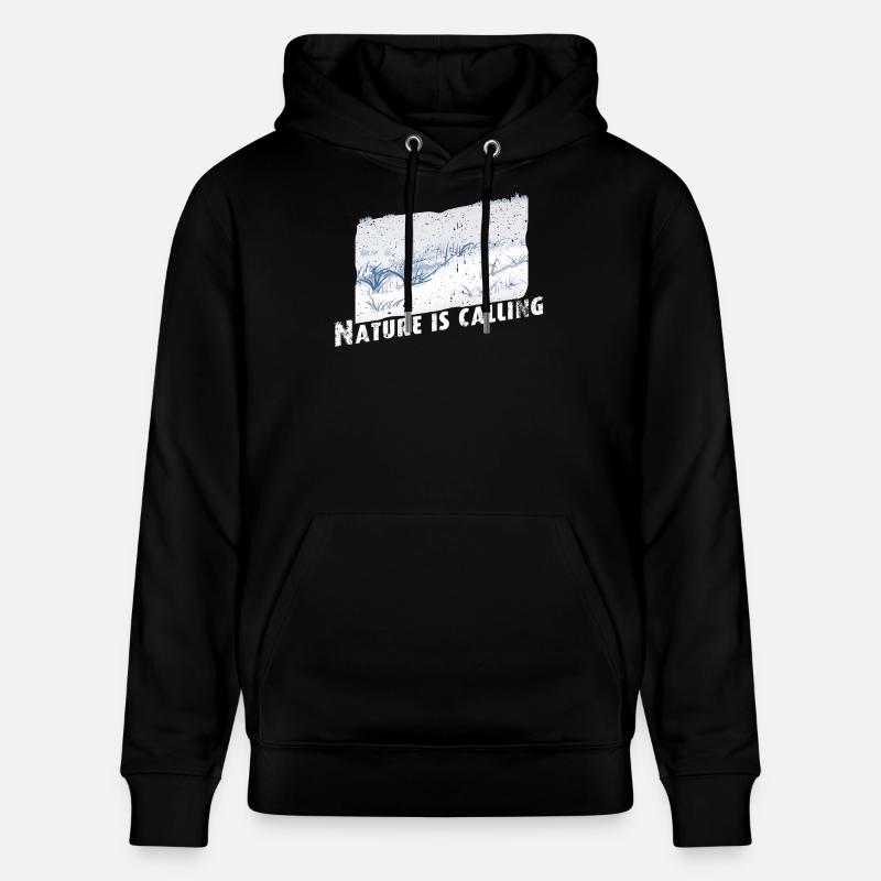 La nature appelle l’hiver - Sweat à capuche bio CRUISER Stanley/Stella Unisexe - noir