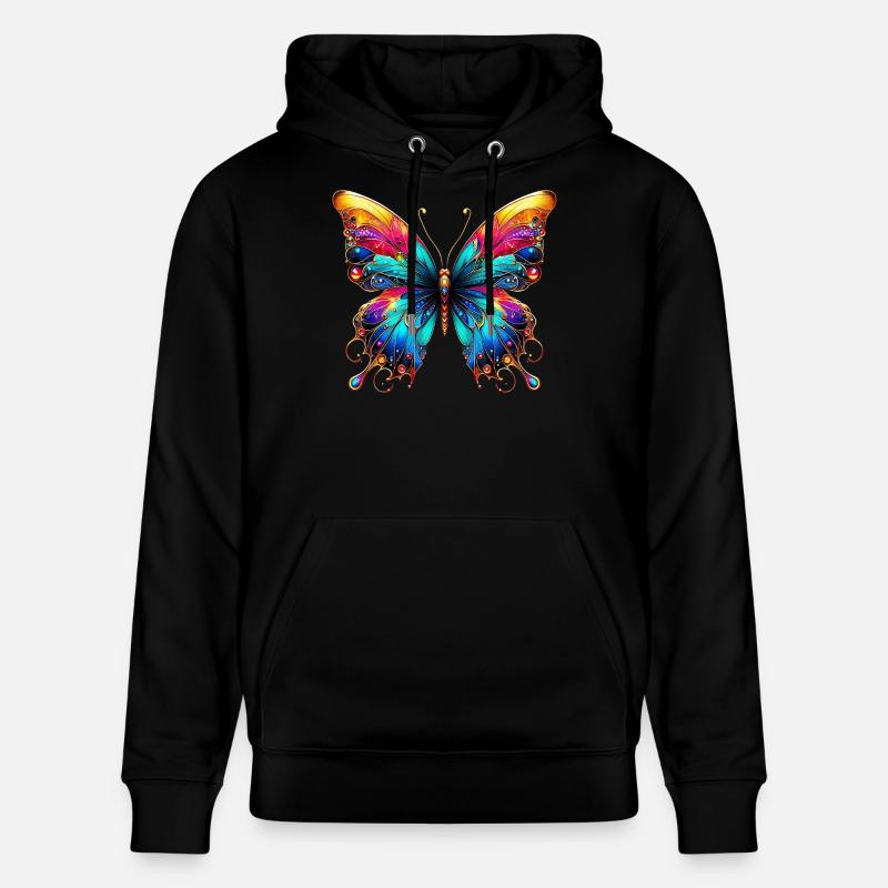 Papillon - Sweat à capuche bio CRUISER Stanley/Stella Unisexe - noir