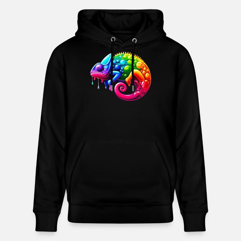 Caméléon - Sweat à capuche bio CRUISER Stanley/Stella Unisexe - noir