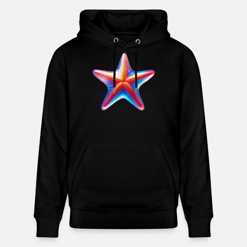 Étoile de mer - Sweat à capuche bio CRUISER Stanley/Stella Unisexe - noir