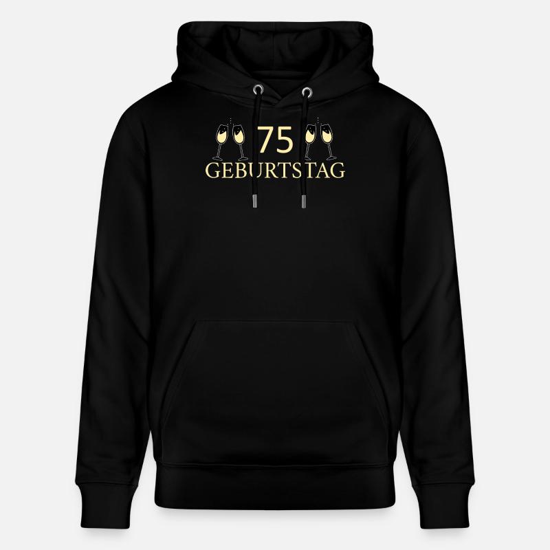 75e anniversaire 75 ans - Sweat à capuche bio CRUISER Stanley/Stella Unisexe - noir