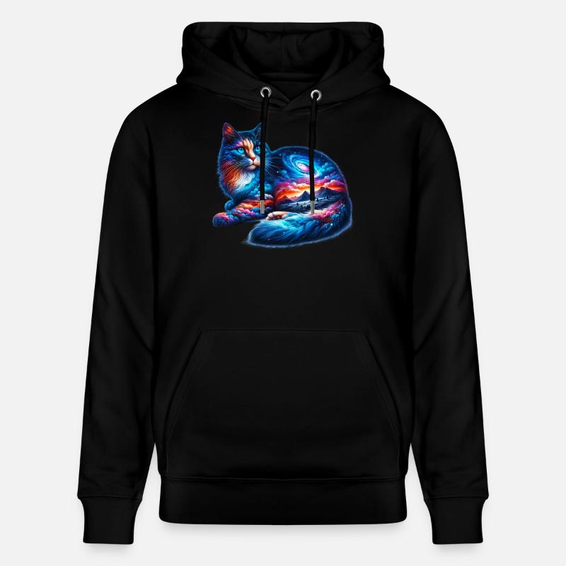 Chat - Sweat à capuche bio CRUISER Stanley/Stella Unisexe - noir