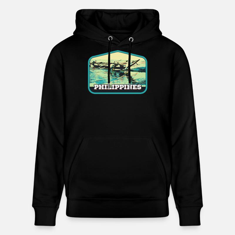 Pêche authentique aux Philippines - Sweat à capuche bio CRUISER Stanley/Stella Unisexe - noir