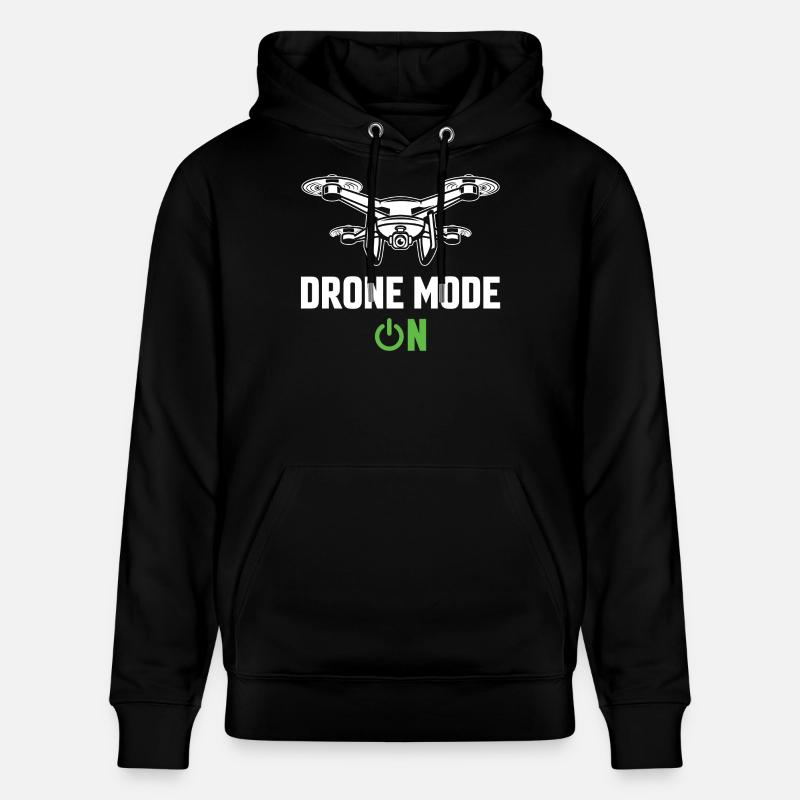 Drohnen-Modus Ein - Stanley/Stella Unisex Bio-Hoodie CRUISER  - Schwarz