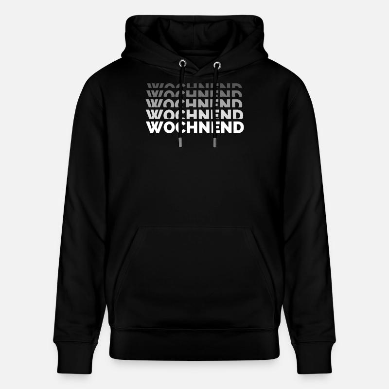 Wochnend - Wochenende, Freizeit - Stanley/Stella Unisex Bio-Hoodie CRUISER  - Schwarz