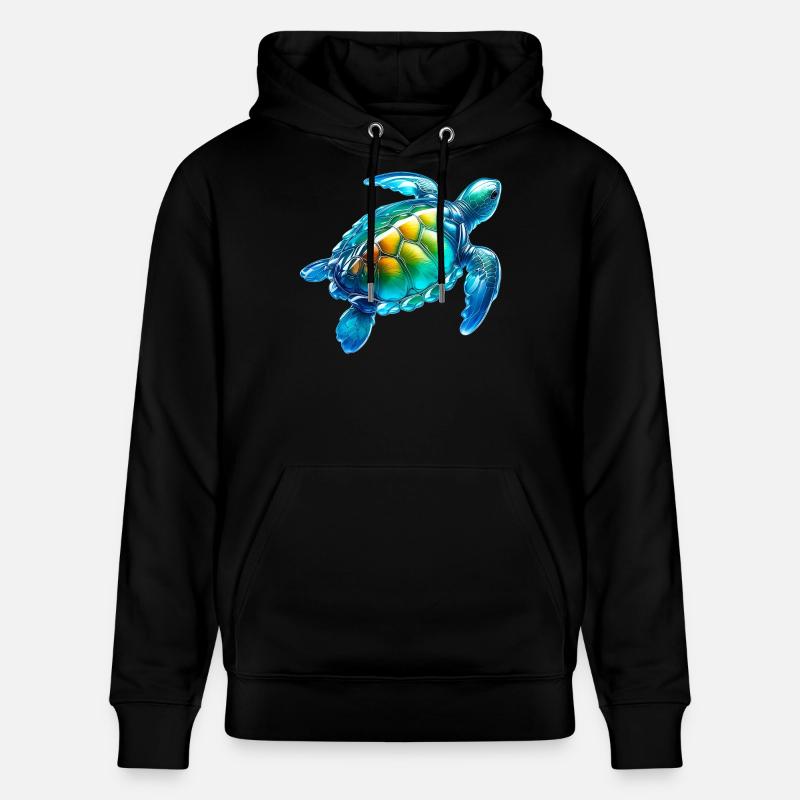 Turtle - Stanley/Stella CRUISER Unisex Organic Hoodie - black