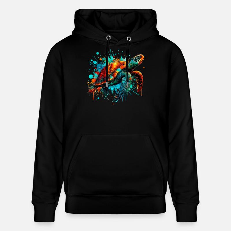 Schildkröte - Stanley/Stella Unisex Bio-Hoodie CRUISER  - Schwarz