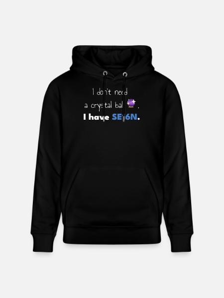SAP-SE16N-CrystalBall - Stanley/Stella Unisex Bio-Hoodie CRUISER  - Schwarz