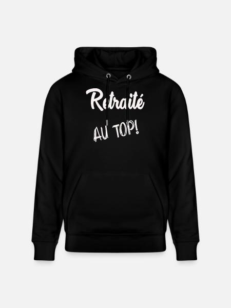 RETRAITE. BONNE RETRAITE. JOYEUSE RETRAITE - Sweat à capuche bio CRUISER Stanley/Stella Unisexe - noir