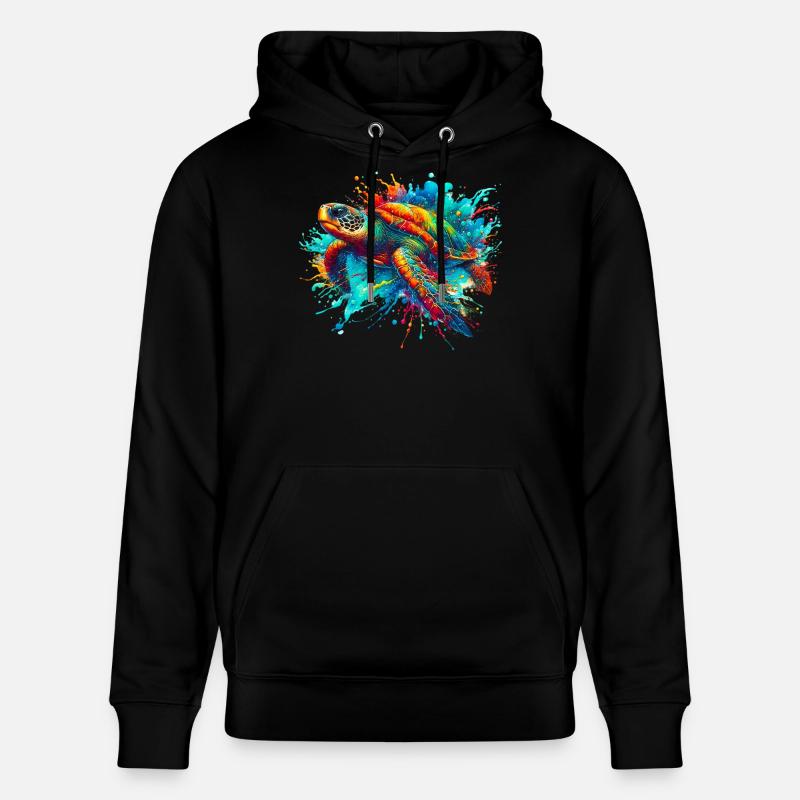 Schildkröte - Stanley/Stella Unisex Bio-Hoodie CRUISER  - Schwarz