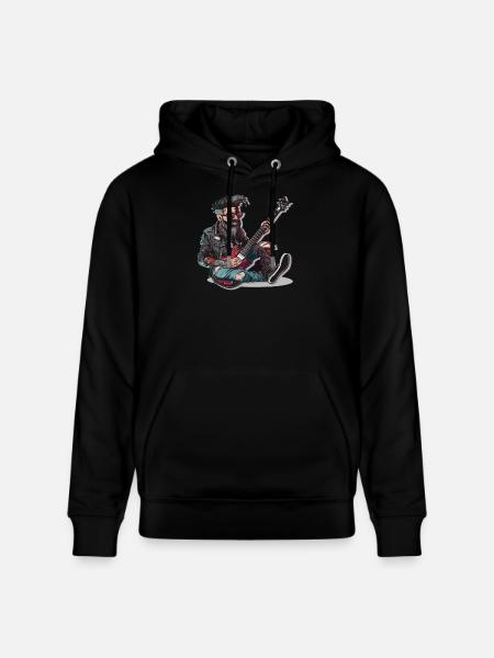 Rock - Rock and Roll - Stanley/Stella CRUISER Unisex Organic Hoodie - black