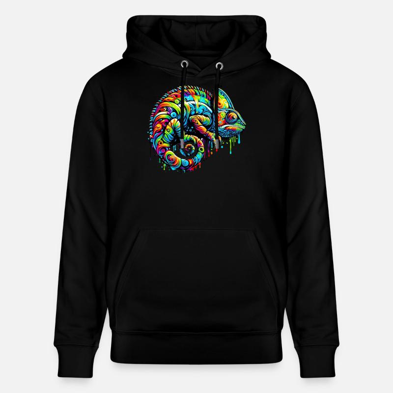 Caméléon - Sweat à capuche bio CRUISER Stanley/Stella Unisexe - noir